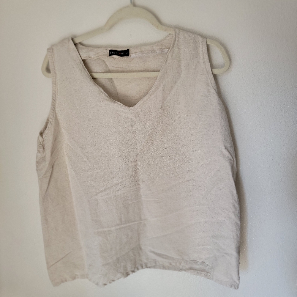 First Love Linen Tank Top